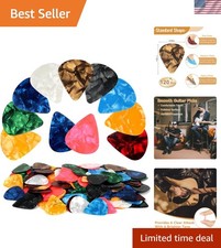 120 Pcs Colorful Guitar Picks, 3 Different Thickness Celluloid Guitar Pick, A...