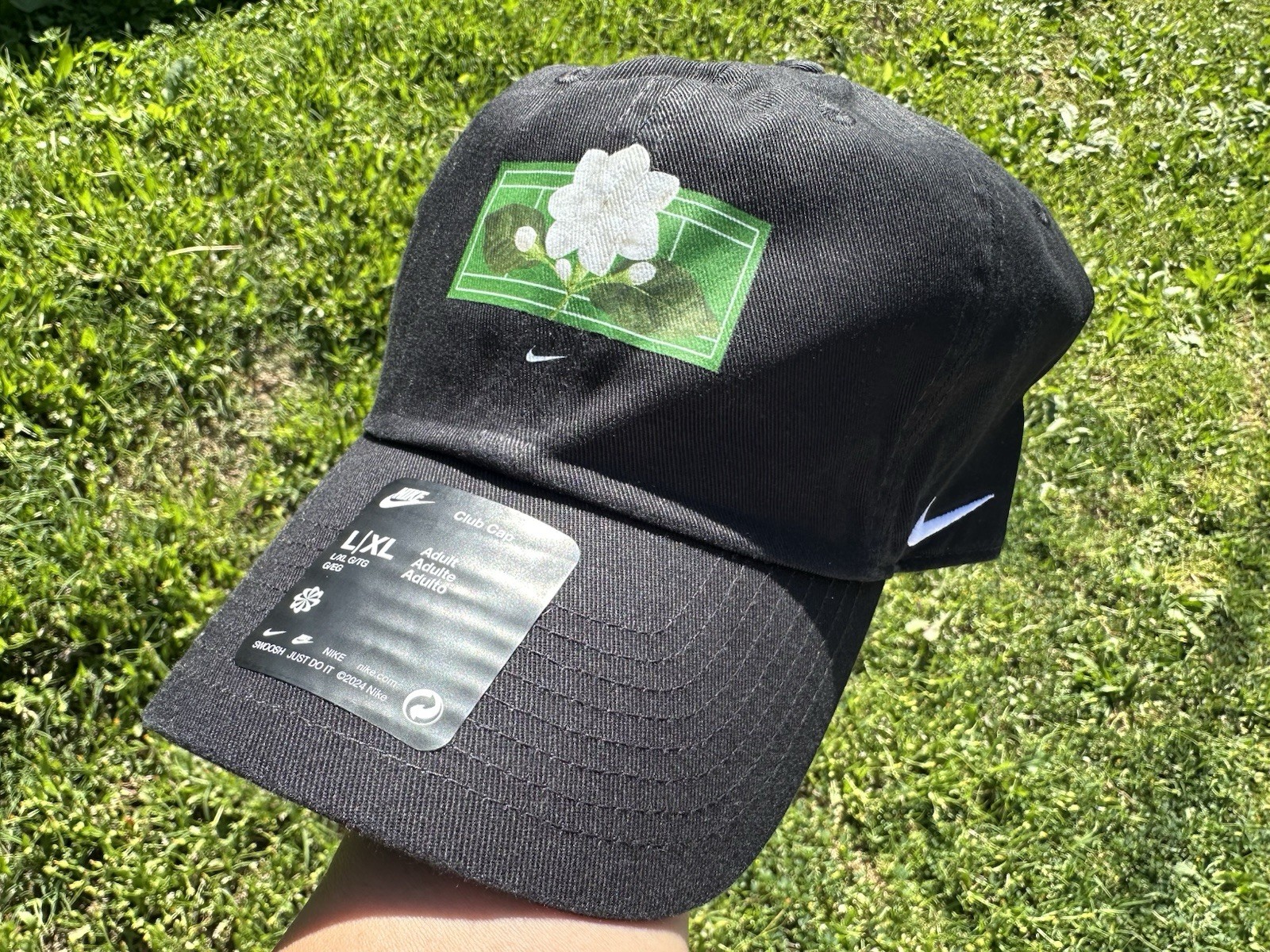 Alexandra Alex Eala Nike Sampaguita Black Club Cap Unisex Sz L/XL 🇵🇭 Exclusive