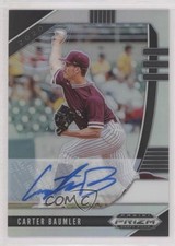 2020 Panini Prizm Draft Picks Silver Prizm Auto Carter Baumler #PDP133 Auto 1m8