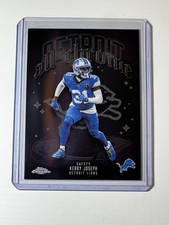 2025 Topps Chrome Football - Kerby Joseph - All Chrome ACT-23 - Detroit Lions