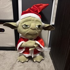 Rare Star Wars Yoda Santa Christmas Plush Stuffed Animal Large 20  
