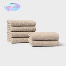 6pk Washcloth Set -  12 Inches (L) x 12 Inches (W)