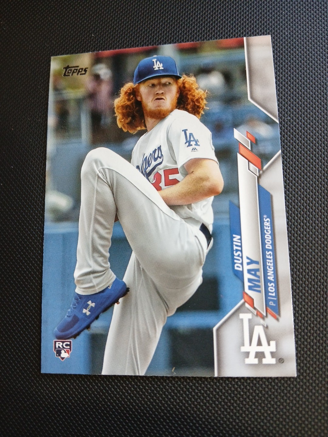 2020 Topps Chrome Refractor #176 Dustin May RC - Dodgers