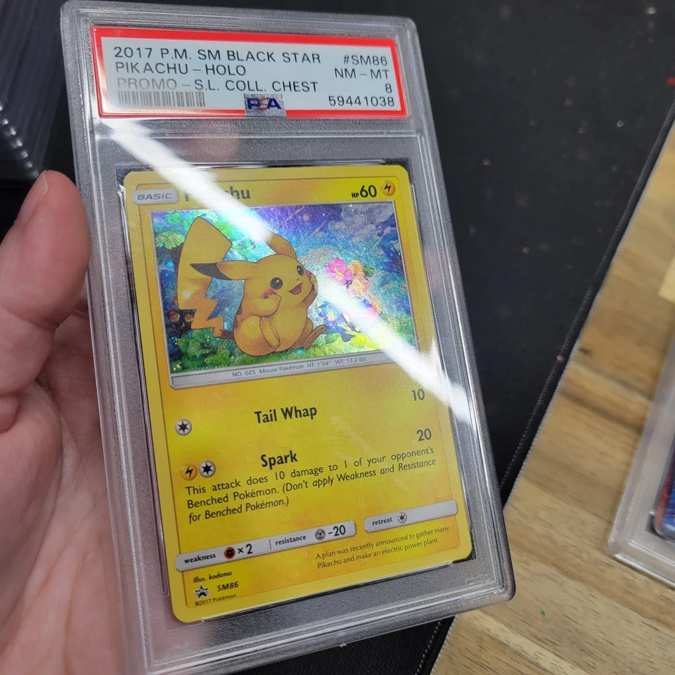 2017 Pokemon Pikachu Holo Black Star Promo Shining Legends SM86 - Image 2 of 4