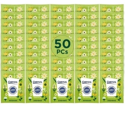 Chrysal Flower Food for Fresh Cut Flowers   50-Pcs 5 GR Packets for Vase Bouquet