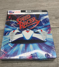 Speed Racer 4K Blu-ray Steelbook + Digital Code CASE DENTED
