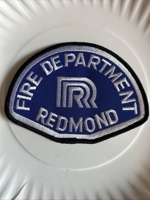 Vintage Fire Station Patch Redmond Washington King County Aid Engine Firefighter