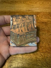 Antique VTG Fresh Up 7 7up Soda Advertising Letterpress Print  Block 6 Pack