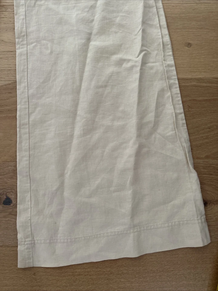 Free People Vtg Bell Bottom Women’s Pants Size 10 Cream Yellow - Image 2 of 4