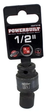 Powerbuilt 6 Point SAE 1/2in Impact Socket Fit 3/8 Inch Drive Part Number 647218