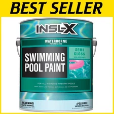 Black Waterborne Acrylic Pool Paint, Semi-Gloss Finish