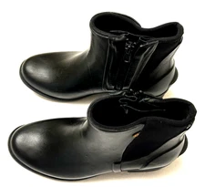 BOGS 6.5" High Mid-Calf Black Zippered Brand-New Women's Size 6 Rubber Boots