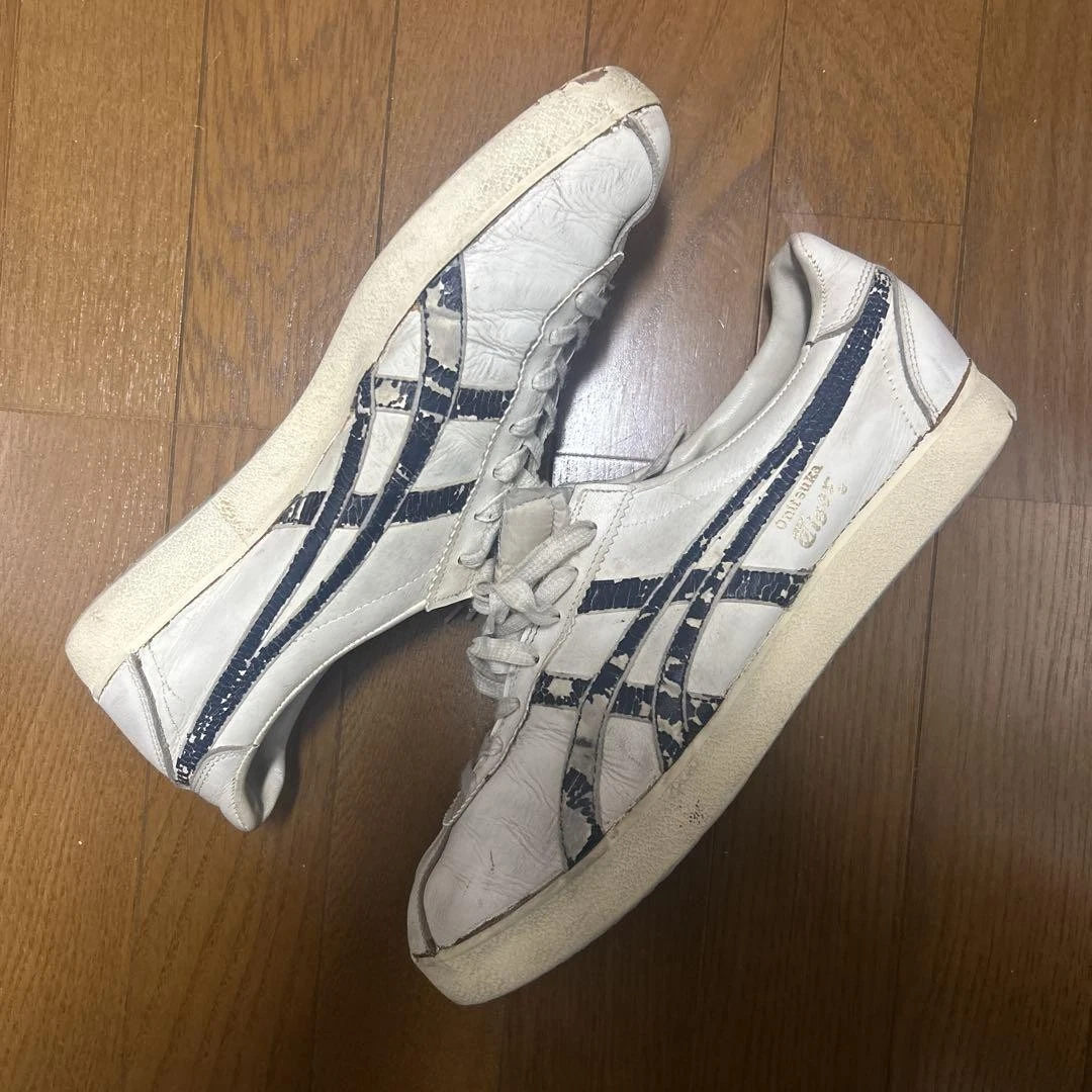 Vintage Asics Onituka Tiger Vikka B&W Bianco Made in Japan senza scatola Uomo Us8 5