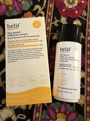 Belif Dew Guard Milky Sun Serum-SPF 40-INSTANT HYDRATION-new in box