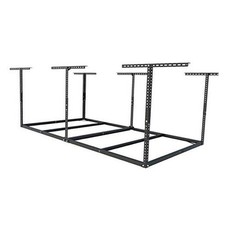 4x8 Overhead Garage Storage Rack without Decking, Storage Organization Black