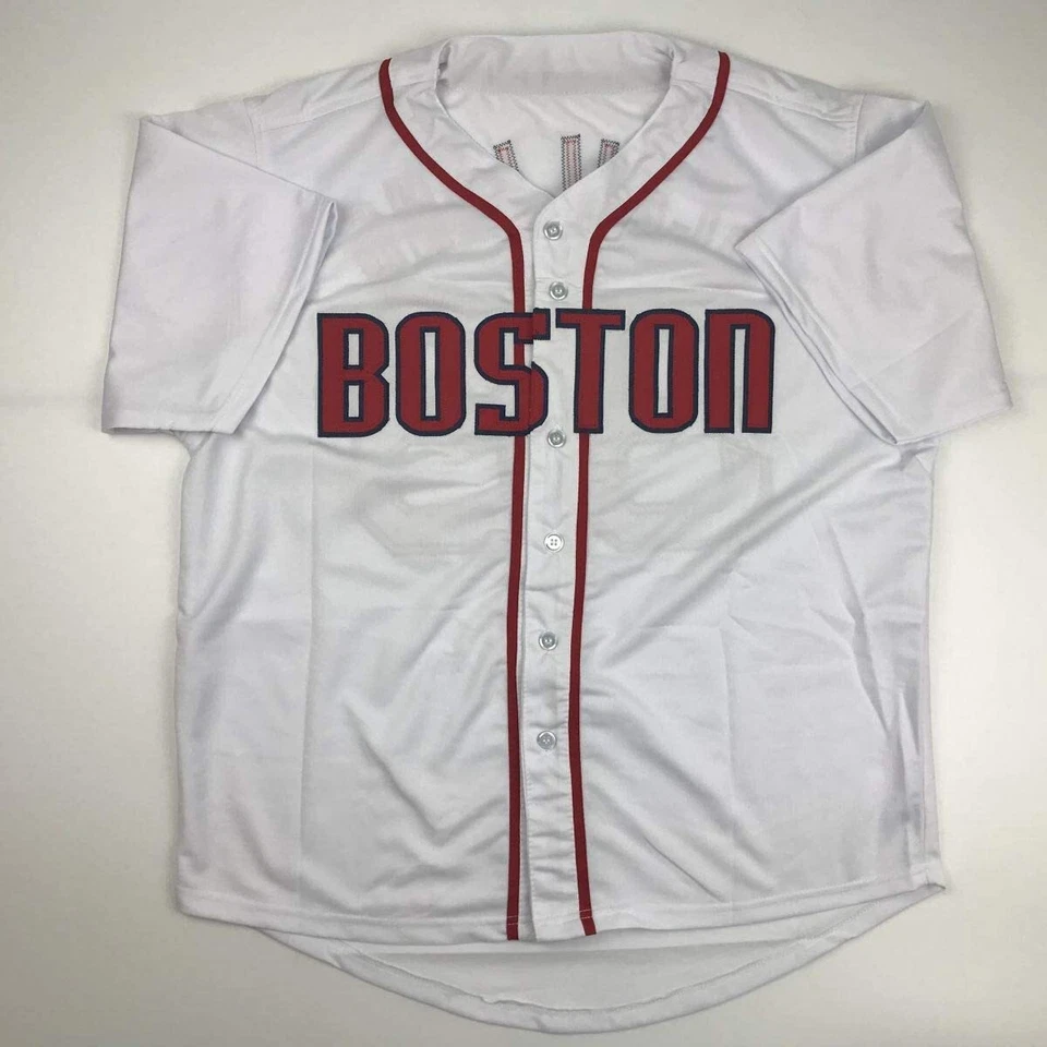 Autographed/Signed Curt Schilling Boston White Baseball Jersey JSA COA Auto - Image 4 of 4