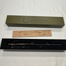 Universal Studios Ollivander Interactive Hazel Wand Harry Potter 14in Brown Exc