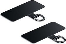 Metal Phone Tether Tabs for iPhone Lanyard Strap Replacement Black 2-Pack 