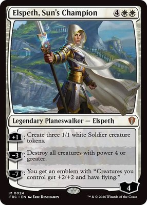 x1 Elspeth, Sun's Champion M MTG Commander: Reality Fracture M/NM, English