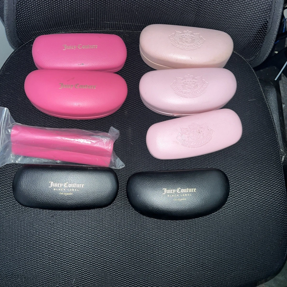 Juicy Couture lot- bracelets, and Sunglass case Juicy Couture Black Label Sunglasses Case, Hard Clam Shell  main image 4
