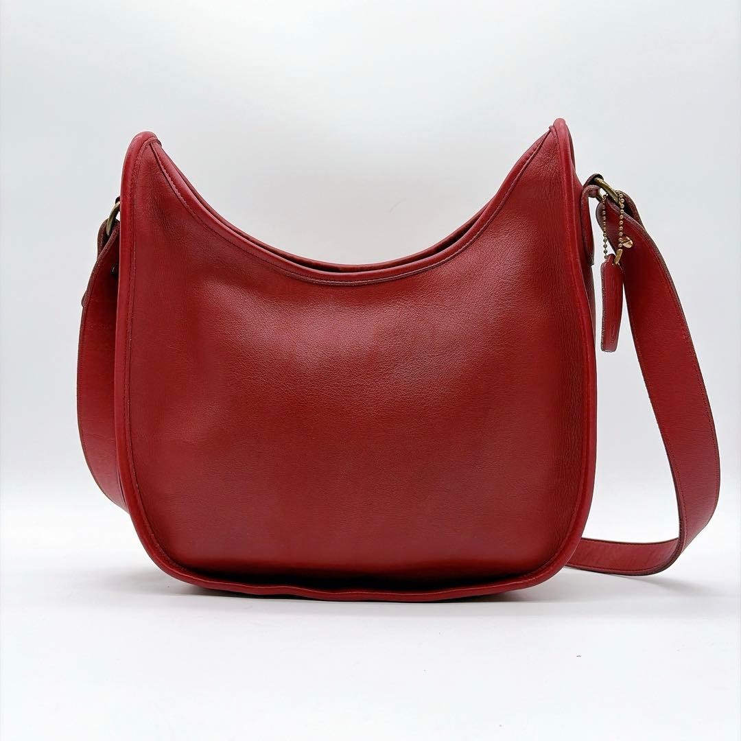 COACH Ergo 9920 Dark Red Leather Shoulder Bag Vintage Old Coach