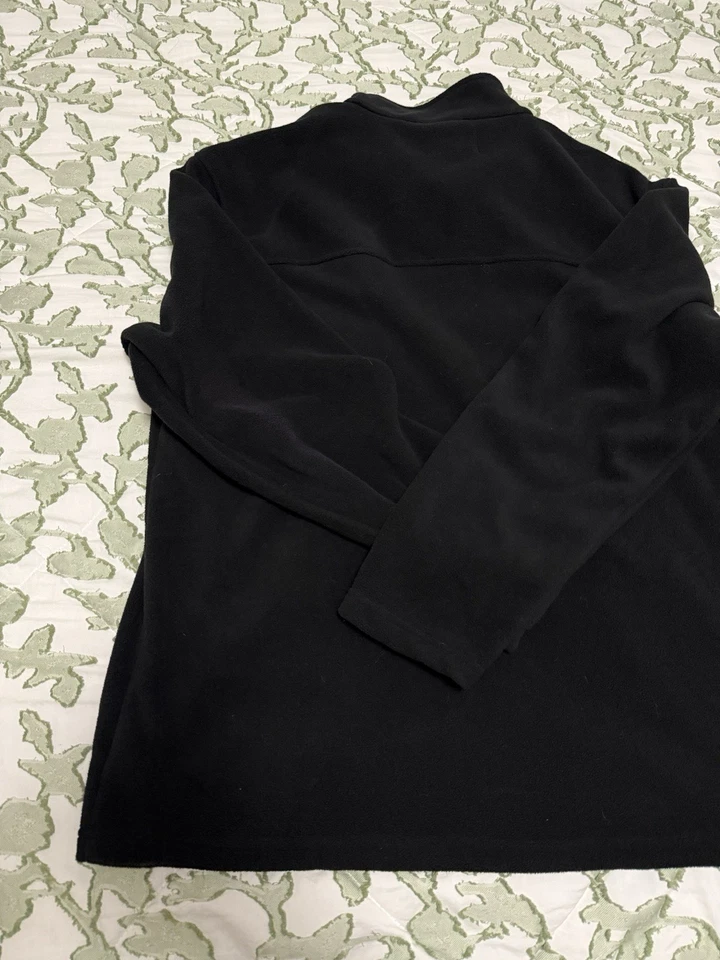 Bass Pro Shops Jacket Mens XL 1/4 Zip Pullover Black Fleece - Image 4 of 4
