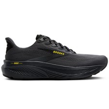 Men's Brooks Ghost 17, Ebony/Black/Yellow, 11 D Medium US