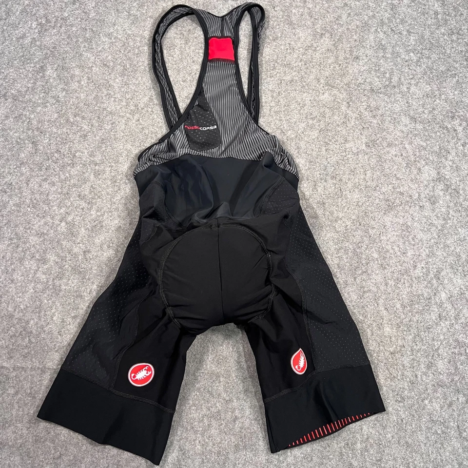 Culotte con tirantes Castelli negro liso ciclismo una pieza bicicleta para hombre talla 2XL Foto 4 de 4