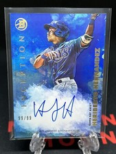 HERIBERTO HERNANDEZ 2021 BOWMAN INCEPTION BLUE FOIL #/99 PROSPECT TAMPA BAY AUTO