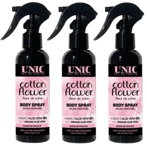 UNIC Cotton Flower Body Mist Parfum Spray 200 ml Eine Glückswolke! WoW 3er Pack