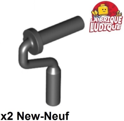Lego 2x Minifiguren Utensil Paint Roller Brush Handle Lackierrolle schwarz 12885