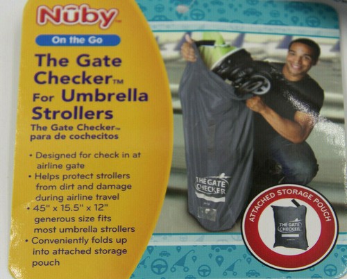 Nuby Gate Check Bag for Umbrella Strollers, 45" x 15.5" x 12"