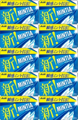 Japan Breath Mints: Asahi Mintia Wild&cool x 10 Packs Frisk Style from Japan