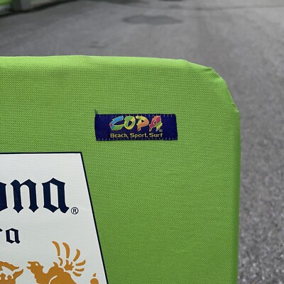 CORONA EXTRA BEER WIDE OPEN FOLDING COLLAPSIBLE CANVAS BEACH