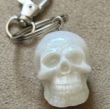 SKULL KEYCHAIN KEYRING HALLOWEEN PARTY FAVOR FREE SHIP