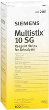 SM Siemens Multistix 10 Sg Reagent Strips for Urinalysis 100 Strips 2161
