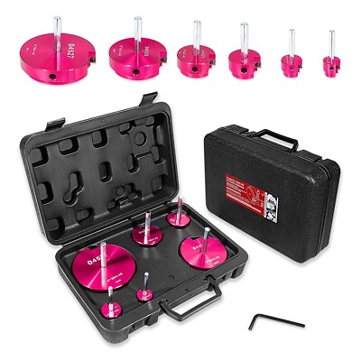 6PCS PVC Pipe Reamer Kit Fitting Socket Saver SCH Plumbing Tools for 1/2'' Drills