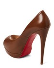 100% AUTHENTIC USED WOMEN LOUBOUTIN PALAIS ROYAL BROWN PLATFORM PUMP/HEEL US 9.5 — photo 3