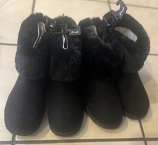 New Wonder Nation Little Girls Warm Lining Boots Faux Fur inside size 2.