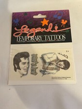 NIP Original Vintage Legends Elvis Presley Temporary Tattoo D4 