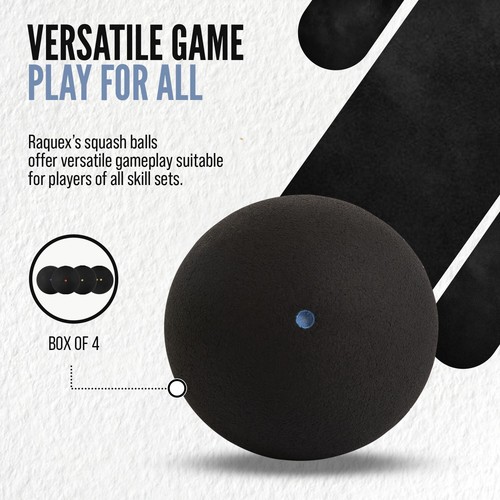 Squashbälle Mixed Box 4 Double Yellow, Intro Junior Progress Dot, blau, rot - Bild 5 von 11