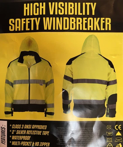 CLASS 3 High Visibility Safety Windbreaker , ANSI/ ISEA 107-2015 image 5