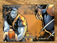2023 Marvel Fleer Ultra Wolverine #GB-19 Greatest Battles Colossus VS. Wolverine