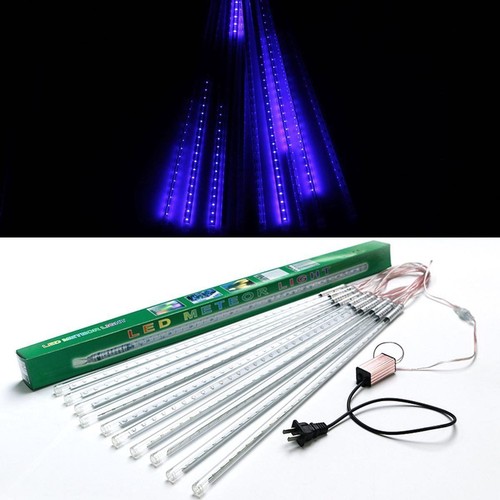 10pcs Tubes String 50cm 2835 54 LED Strip Light Meteor Shower Rain & 12V Adapter - Picture 33 of 53