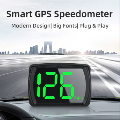 GPS Digital Speedometer Car Truck Motorcycle Head Up Display Odometer HUD MPH