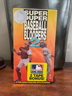 SUPER DUPER BASEBALL BLOOPERS 2*(1994-2 VHS SET)*HILARIOUS!FACTORY SEALED NEW!