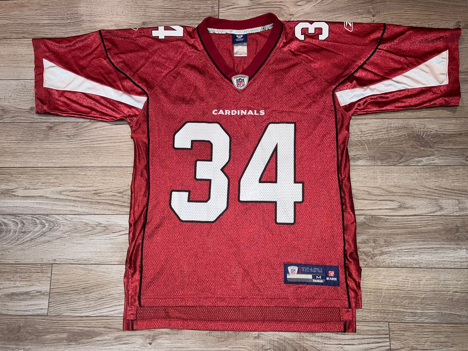 Tim Hightower #34 Arizona Cardinals Reebok NFL Football Jersey Medium M Men’s