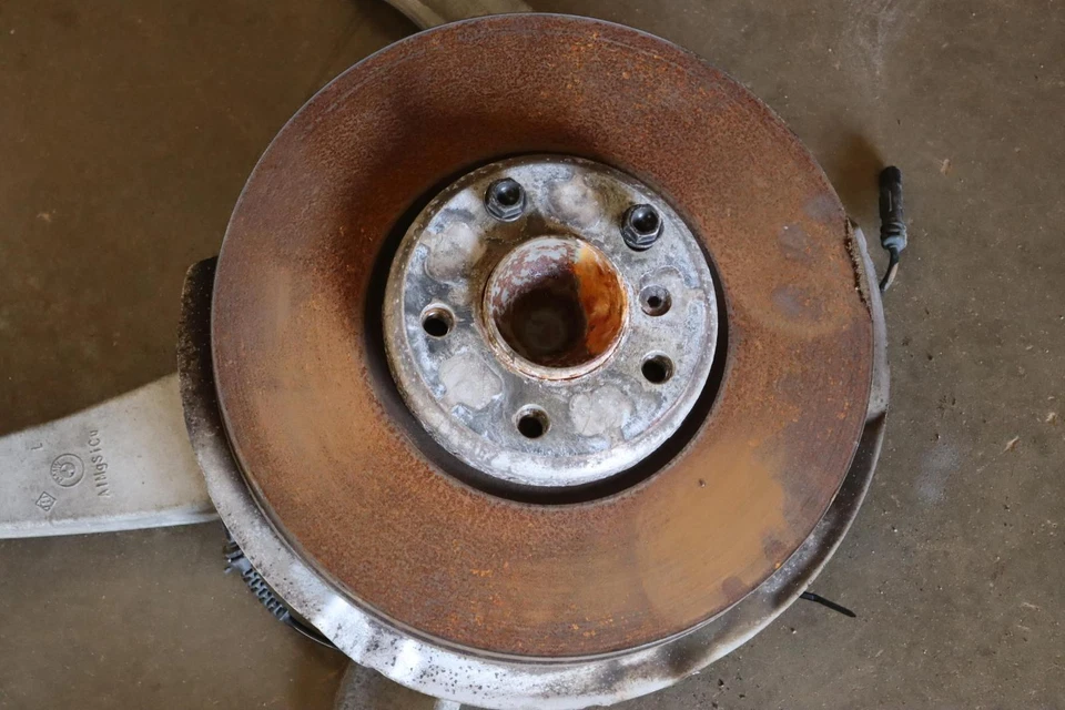 BMW 740LI F02 2013-2015 tracción trasera eje delantero izquierdo buje nudillo con brazos de control OEM Foto 2 de 4