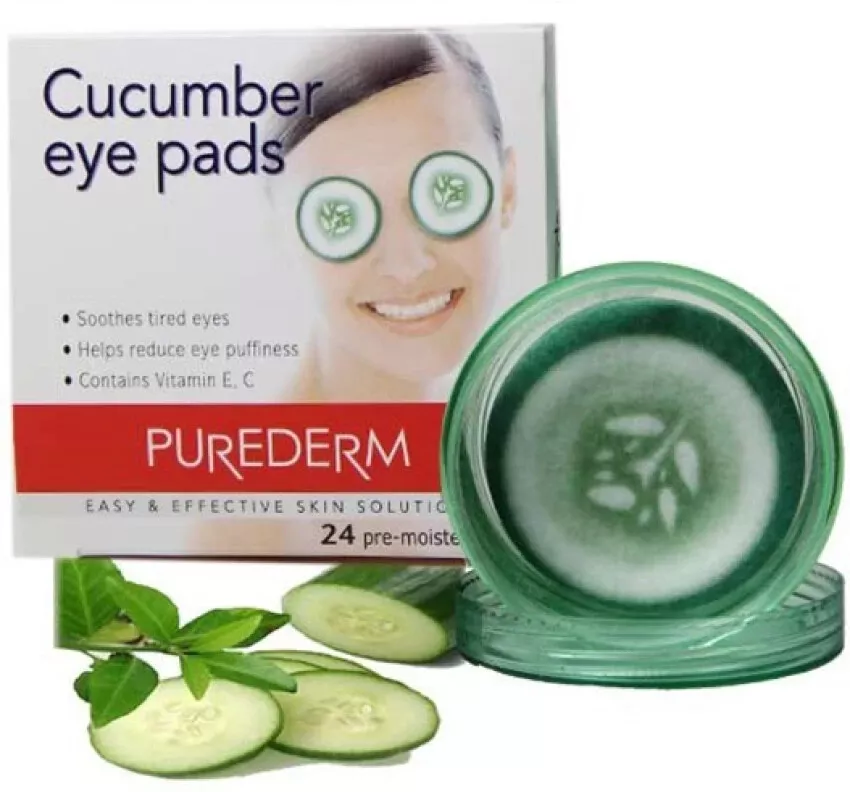 PureDerm Cucumber Eye Pads 24's - Effective Skin Solutions - Image 4 of 4