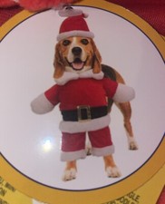 Christmas Dog Santa Claus Suit Hat Costume Medium Size Dog Coat Pet Clothes
